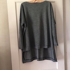 Matthildur high/low striped tunic